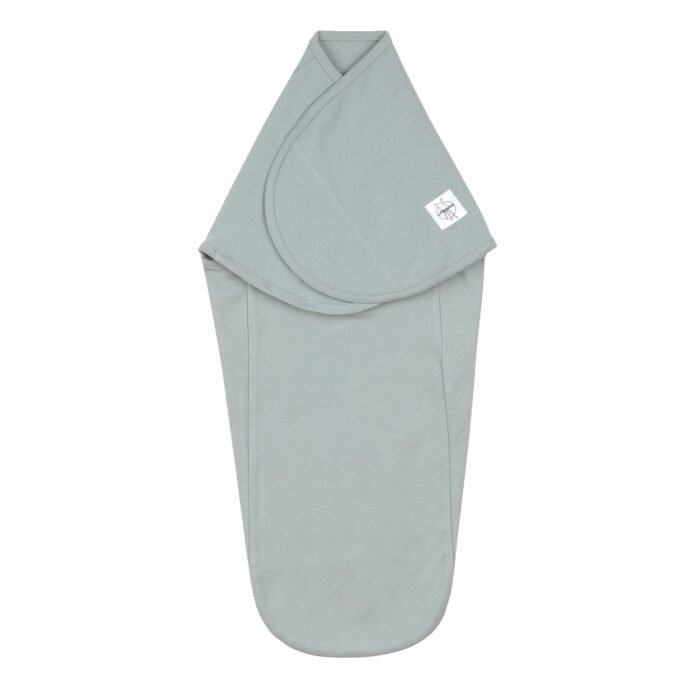 Couverture d´emmaillotage 0.7 TOG - coton bio, vert granit (Lassig)