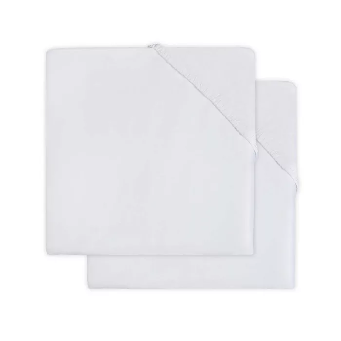 Draps Molleton Pack 2 Blanc (Jollein)