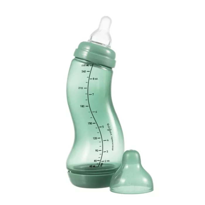 Biberon S anti-colique Natural - 250 ml vert (Difrax)