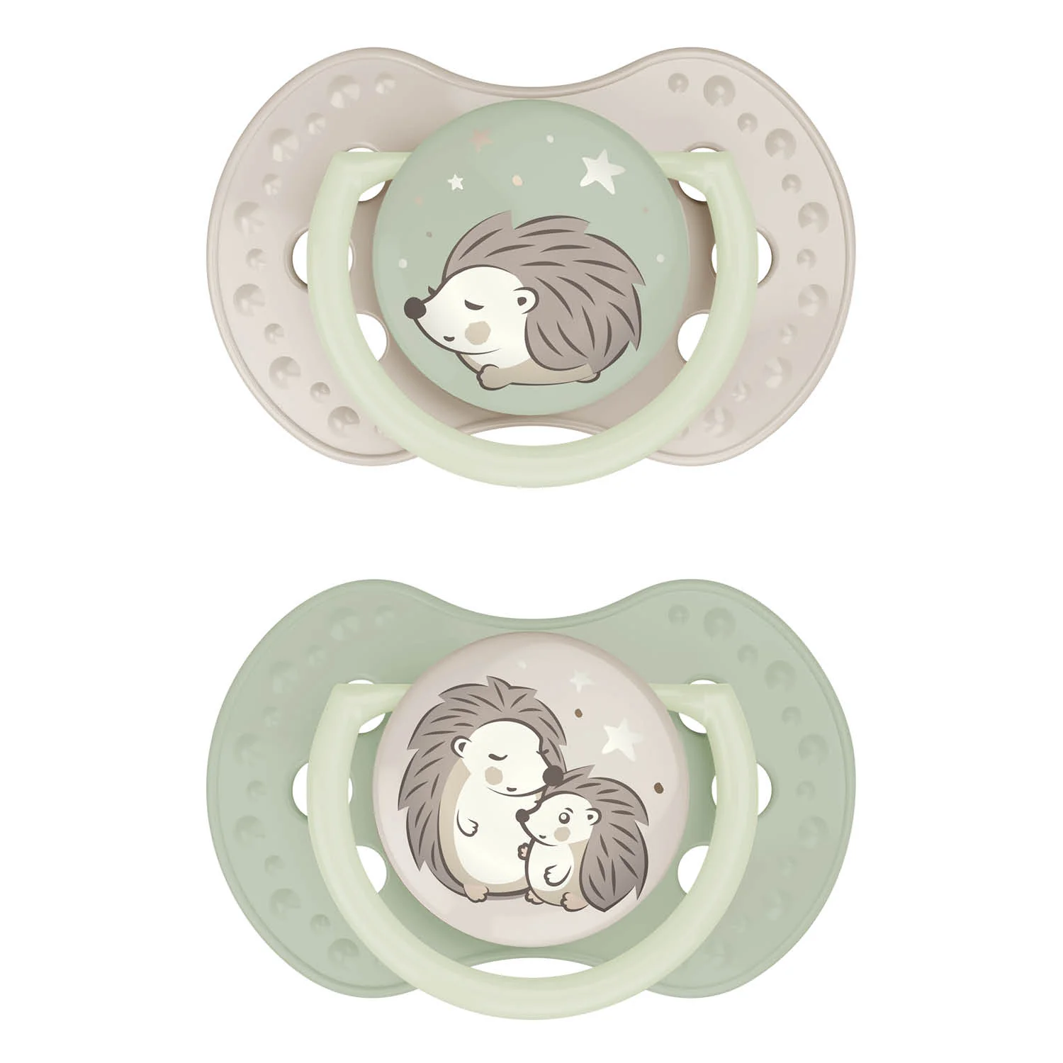 Difrax dynamic sucette Day and Night hérisson 0-6 m (Difrax)