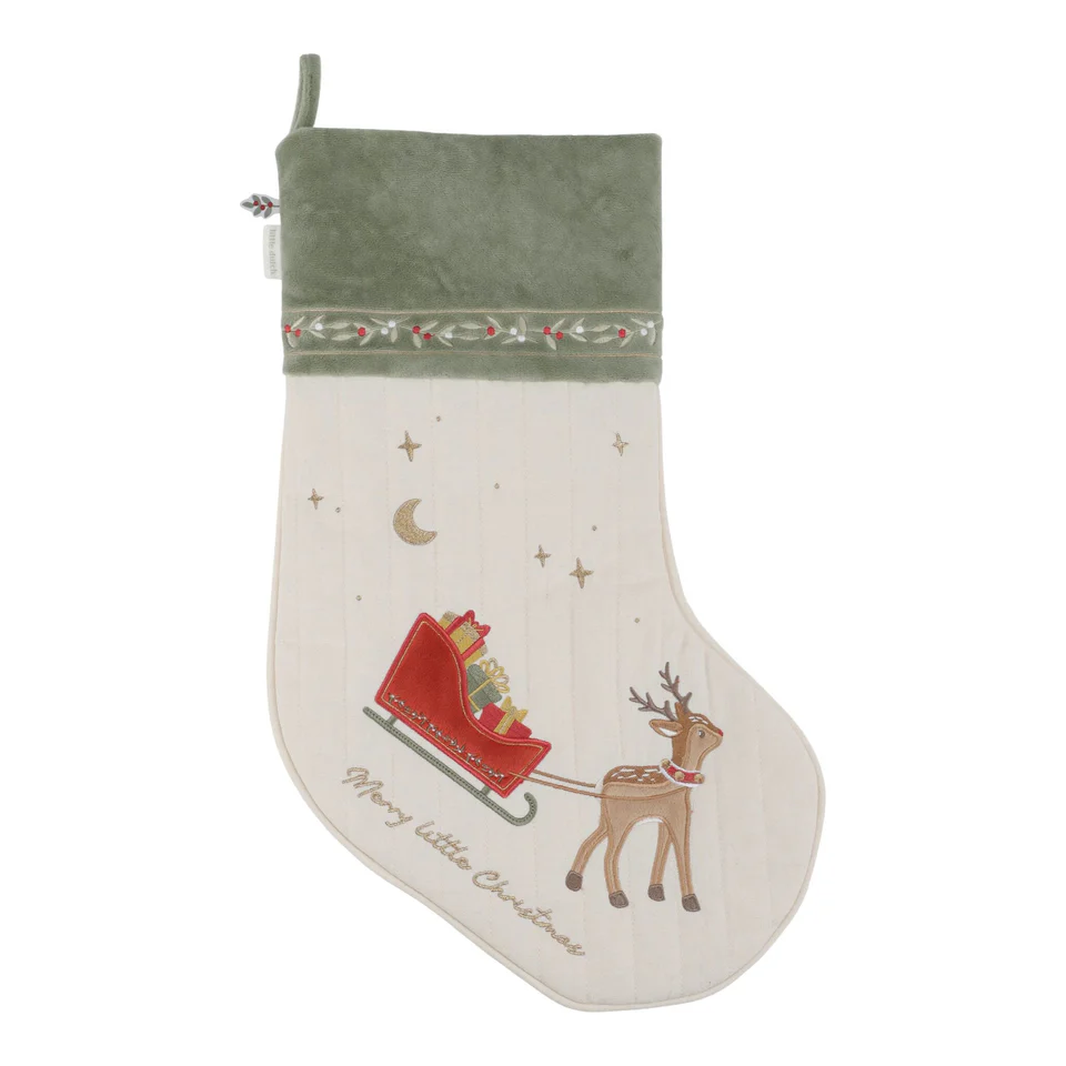 Chaussette de Noël XL – Vert – Noël (Little Dutch)