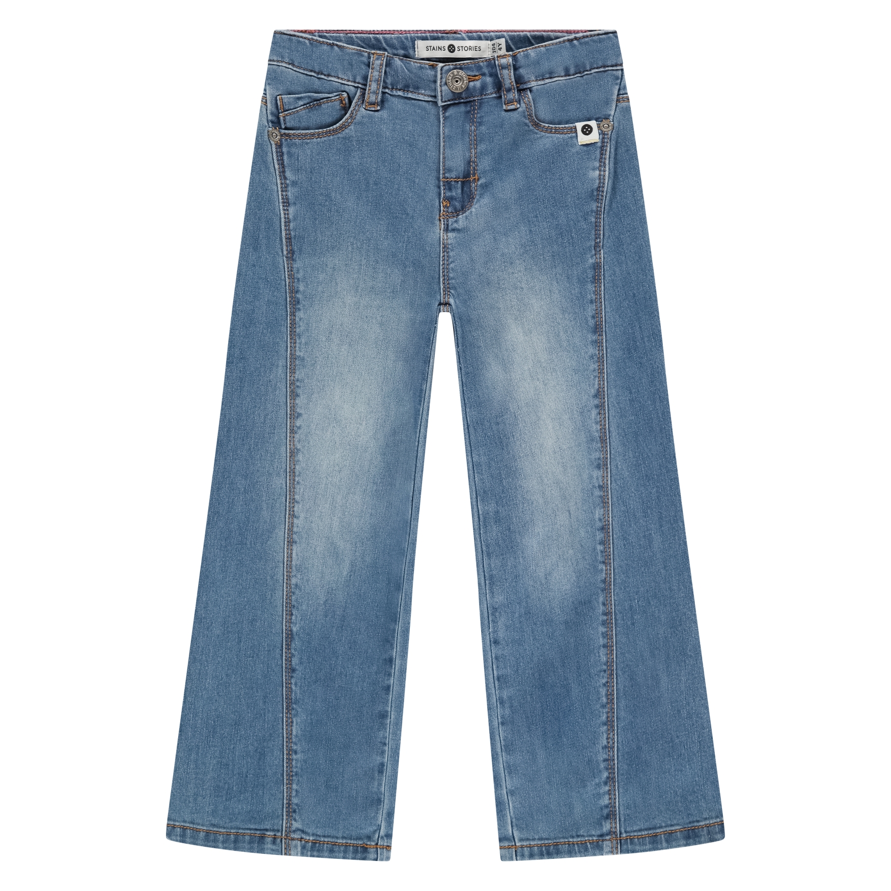 Jeans Wide Leg Denim Fille SS26 (Stains Stories)