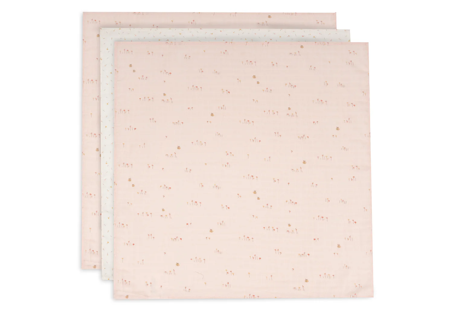 Lange Gaze de Coton 70x70cm - Pretty Picnic - 3 Unités ( Jollein )
