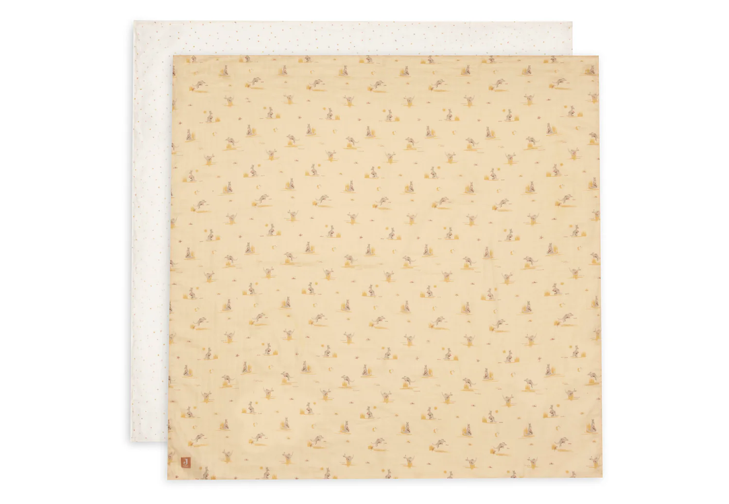 Lange Gaze de Coton 115x115cm - Kangaroots - 2 Unités ( Jollein )