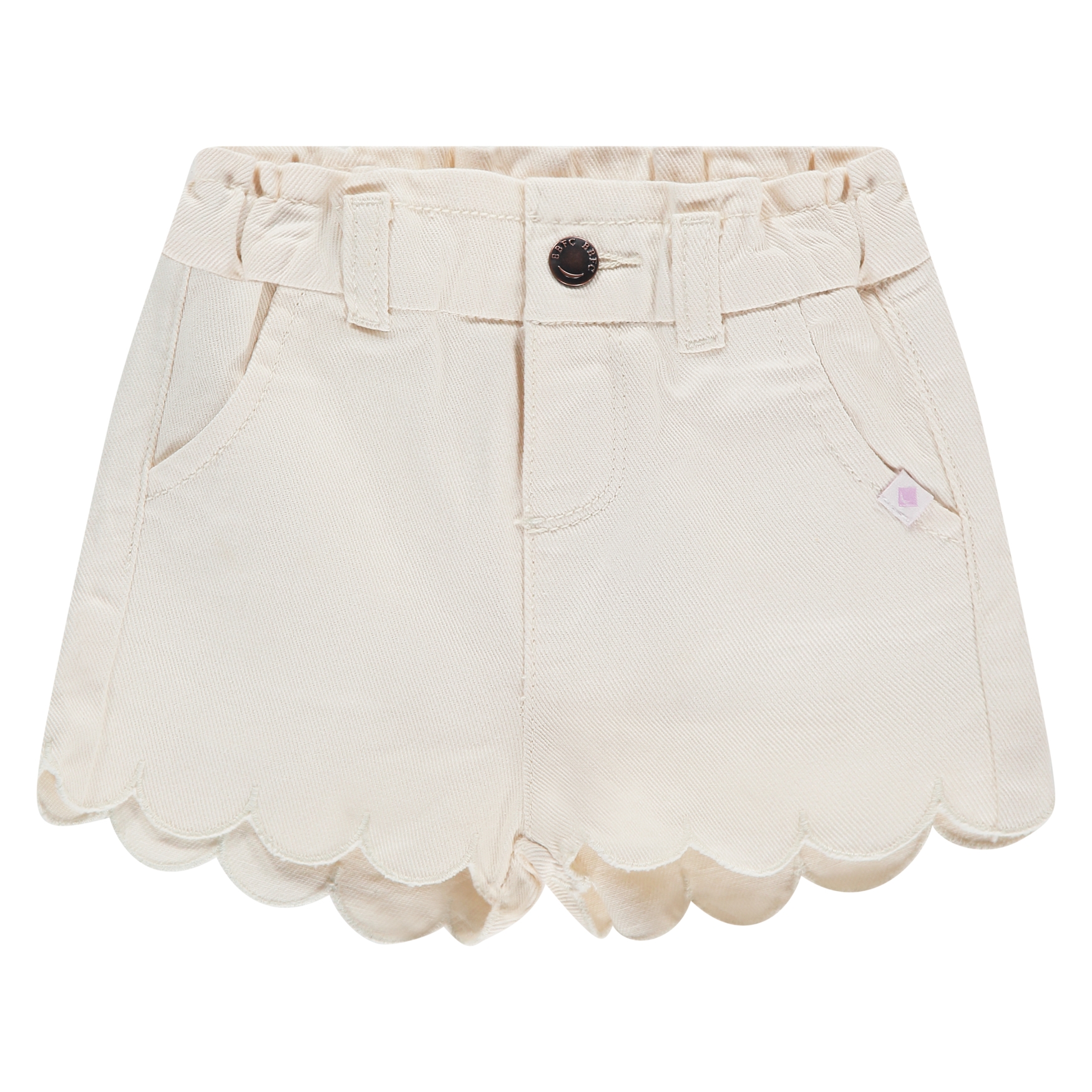 Short Denim Fille Ivory SS26 (Babyface)