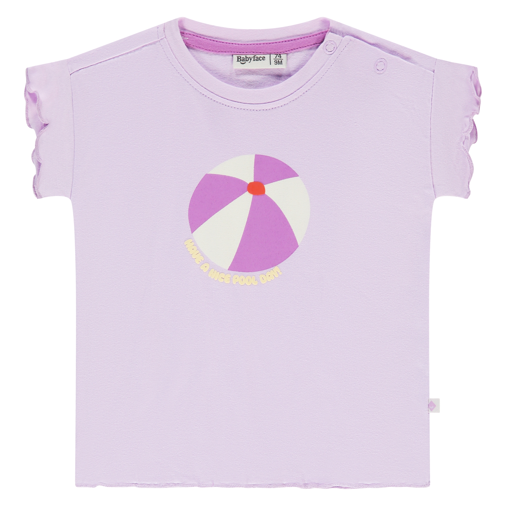 T-Shirt Fille Manches Courtes Lavender SS26 (Babyface)