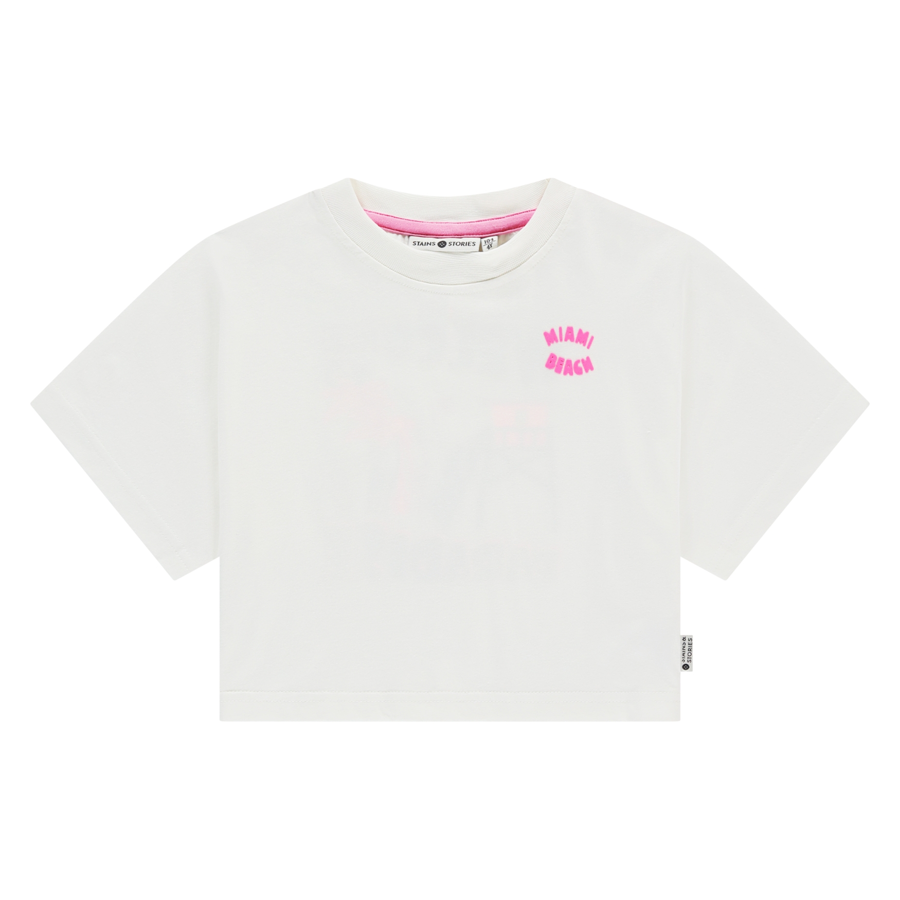 T-shirt Short Sleeve White Fille SS26 (Stains Stories)