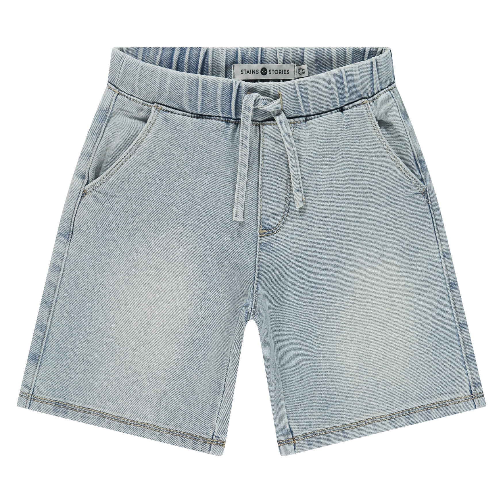 Short Denim Bleu Pale Garçon SS26 (Stains Stories)