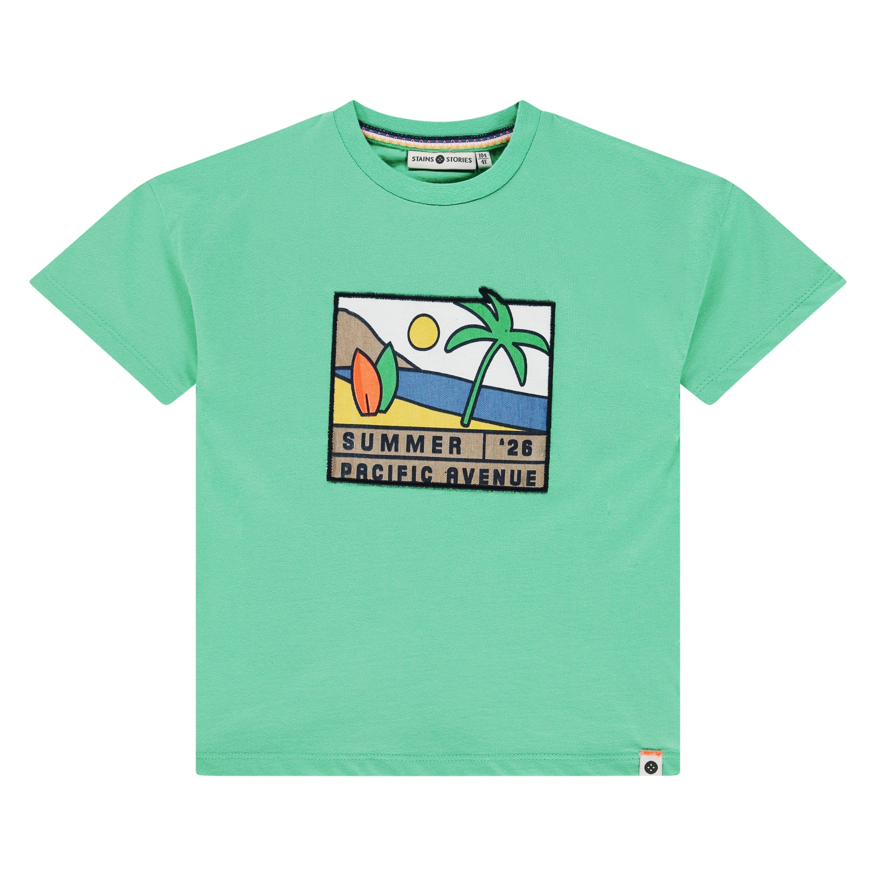 T-Shirt Short Sleeve Emerald Garçon SS26 (Stains Stories)