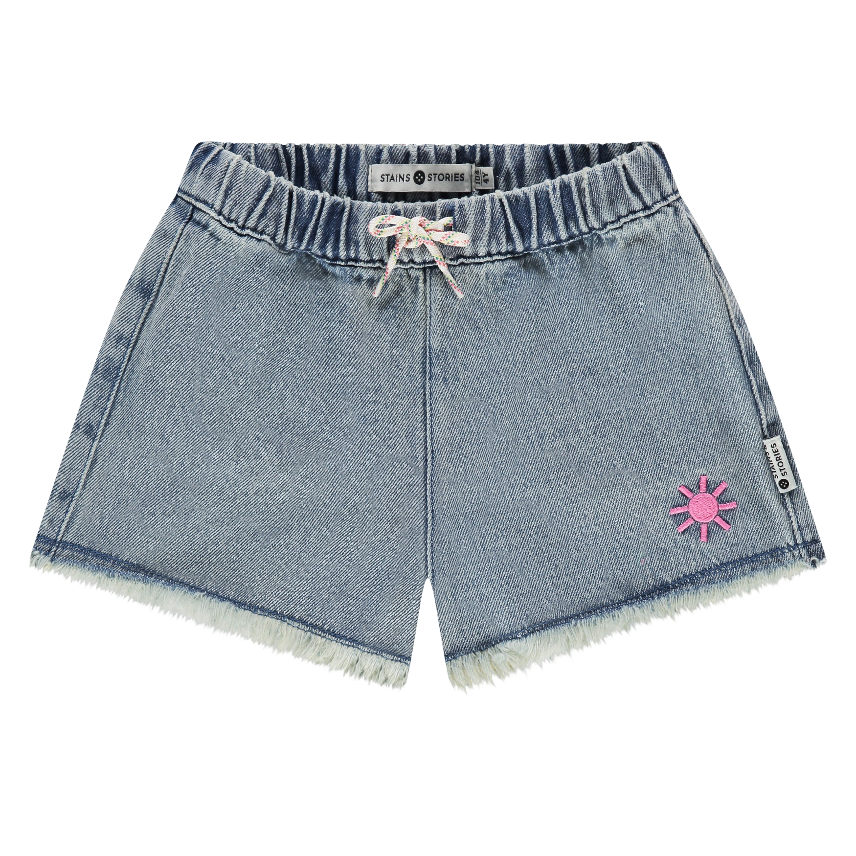 Short Denim Bleu Fille SS26 (Stains Stories)