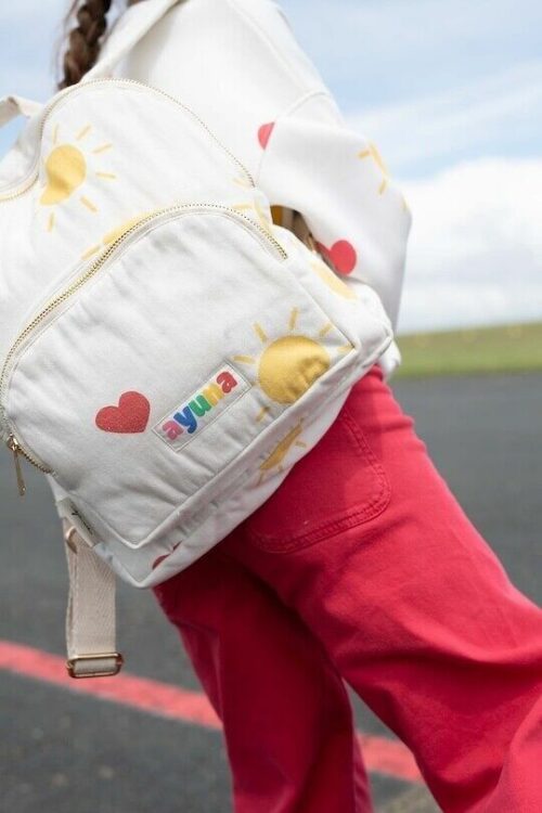 Sac à Dos Léger Enfant Coton - Sunny Heart (Ayuna) design