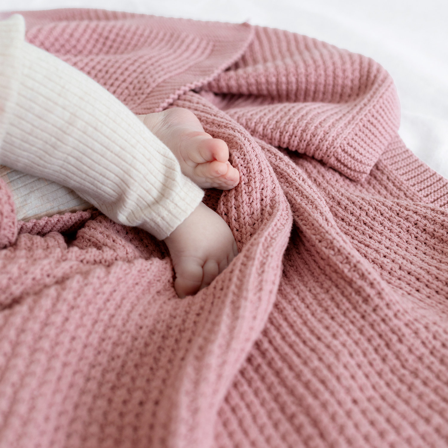 Couverture Vintage 80x100cm Knitty Tog 1.5 (Bemini) rose