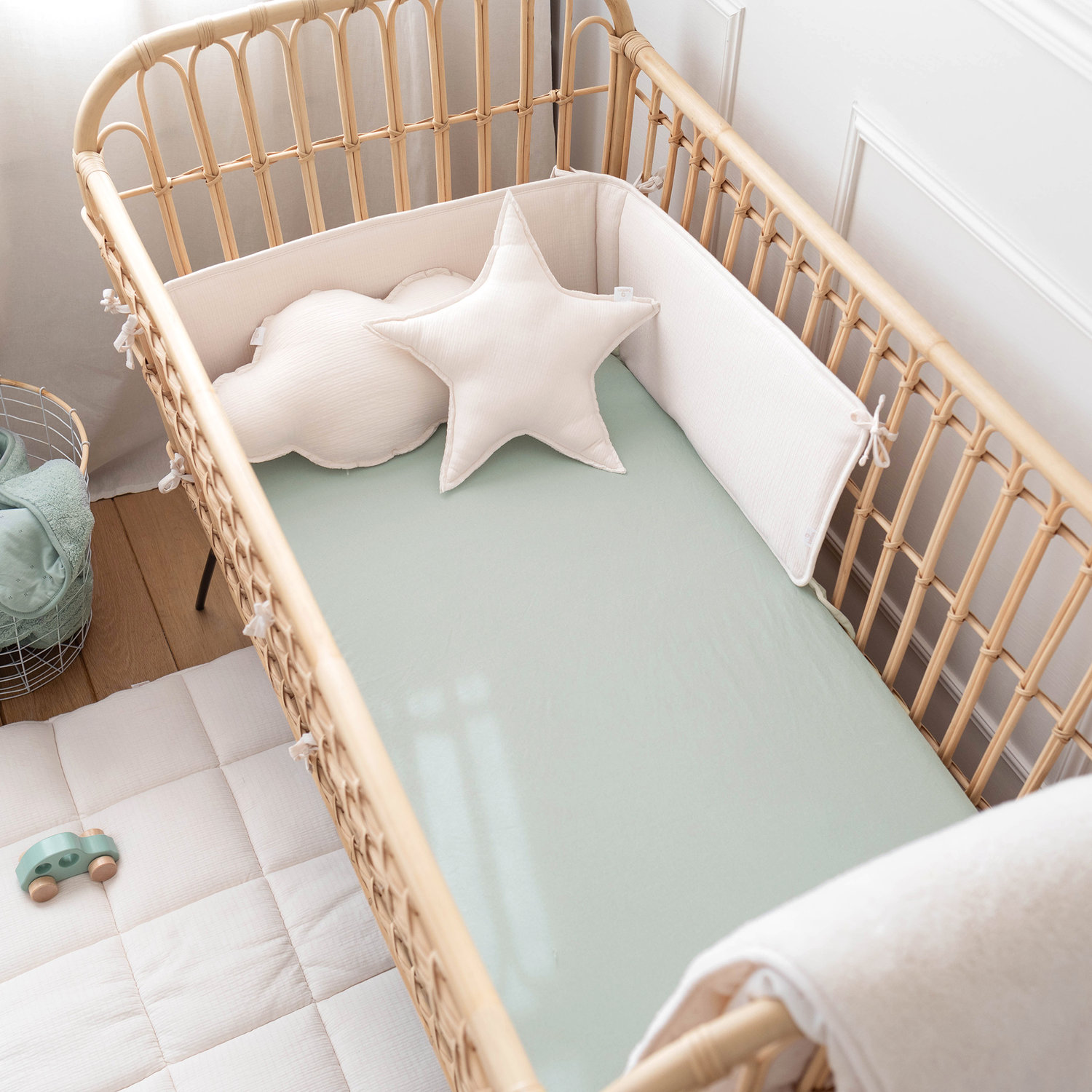 Drap housse lit Verdi 60x120cm Jersey (Bemini)