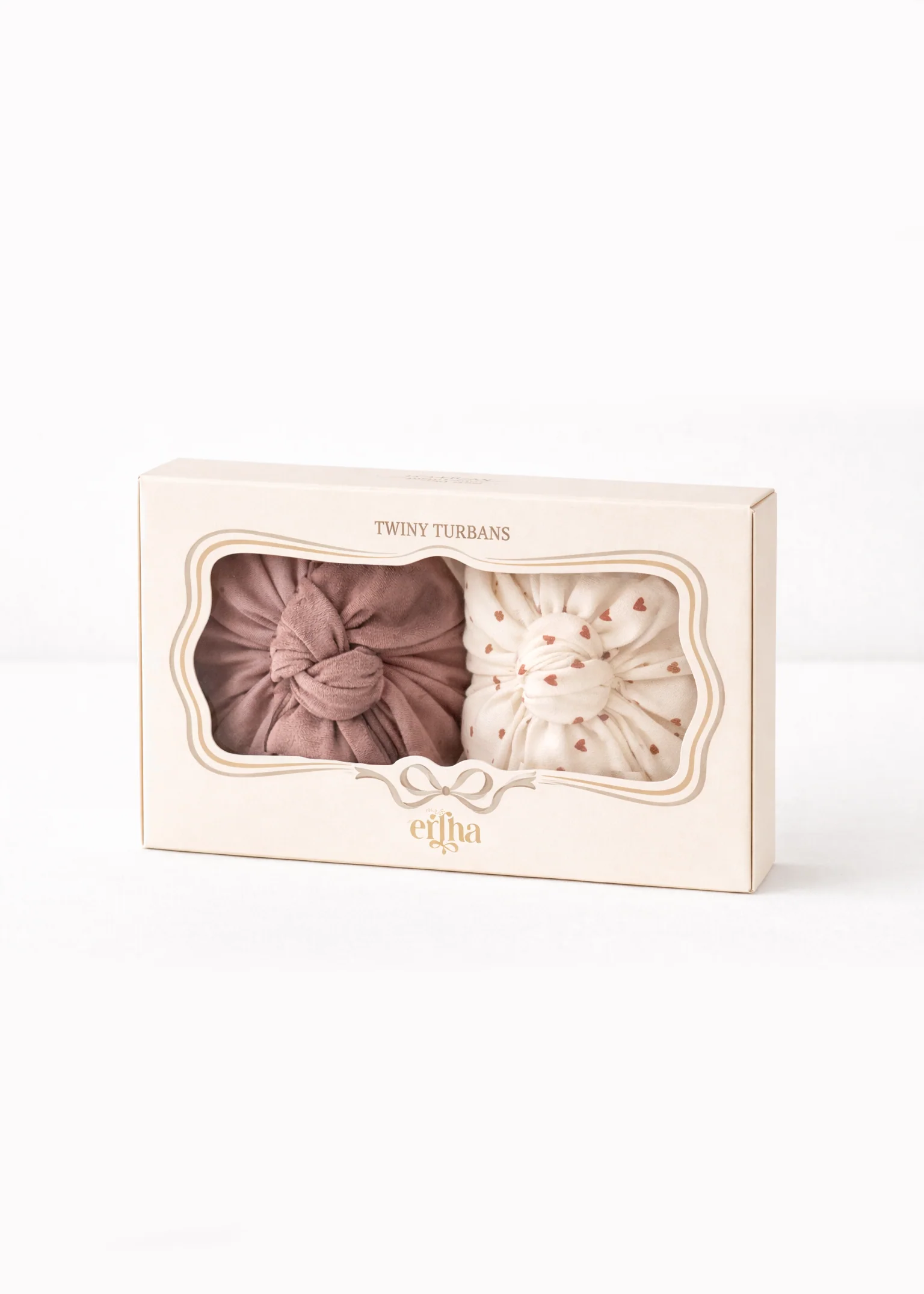 Pack Twiny Turban - Petits Coeurs (Mrs Ertha)