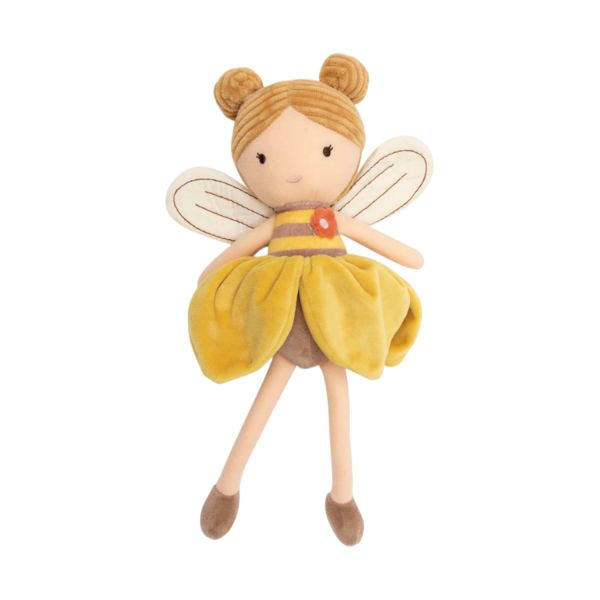 Peluche - Bee Lily (Jollein) jaune et marron
