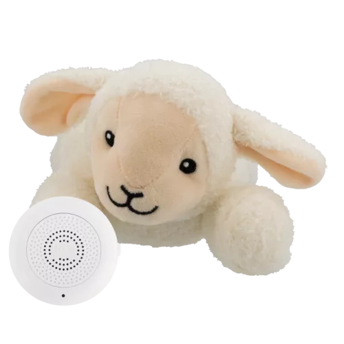 Rosie (beige) - Rechargeable heartbeat comforter (Flow) mouton bebe