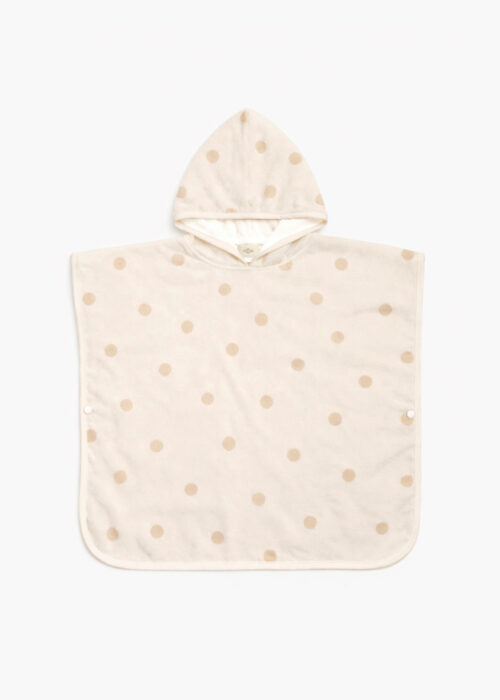 Ponchis - Pois Blush (Mrs Ertha) peignoir serviette de bain à pois