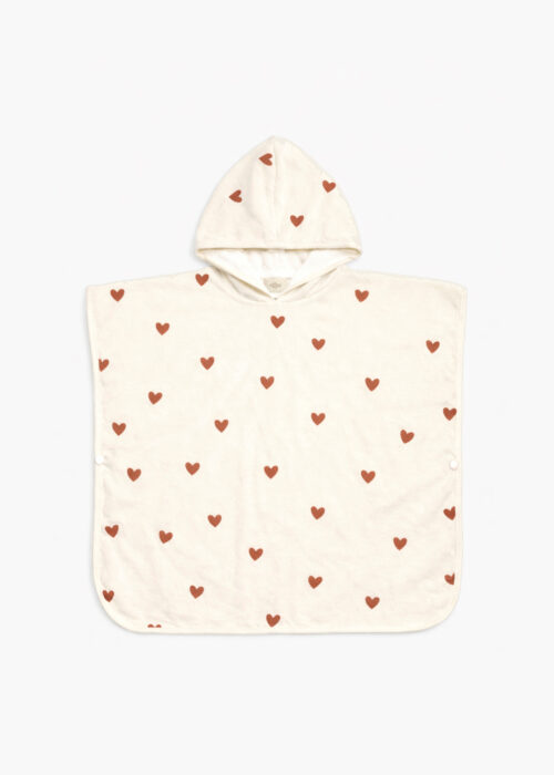Ponchis - petit cœur (Mrs Ertha) peignoir serviette de bain