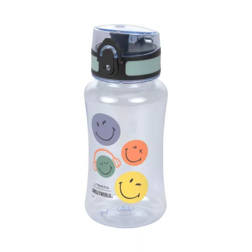 Gourde en Tritan pour enfants 420 ml - SmileyWorld®, Bleu (Lassig)