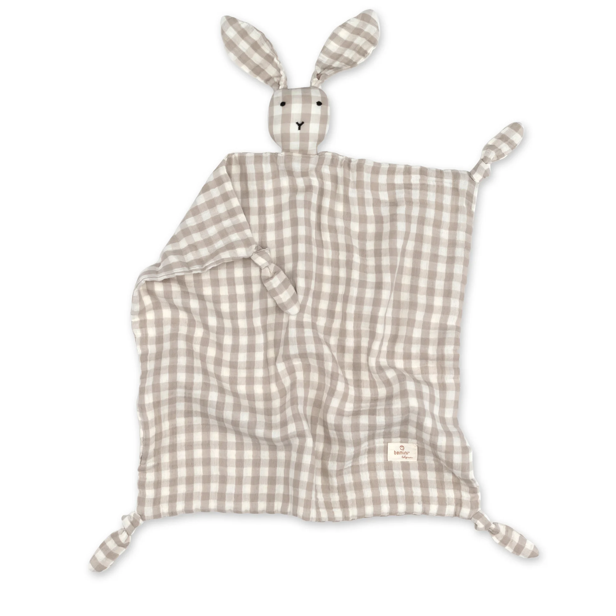 Bunny 40x40 Mousseline de coton Sesame (Bemini)
