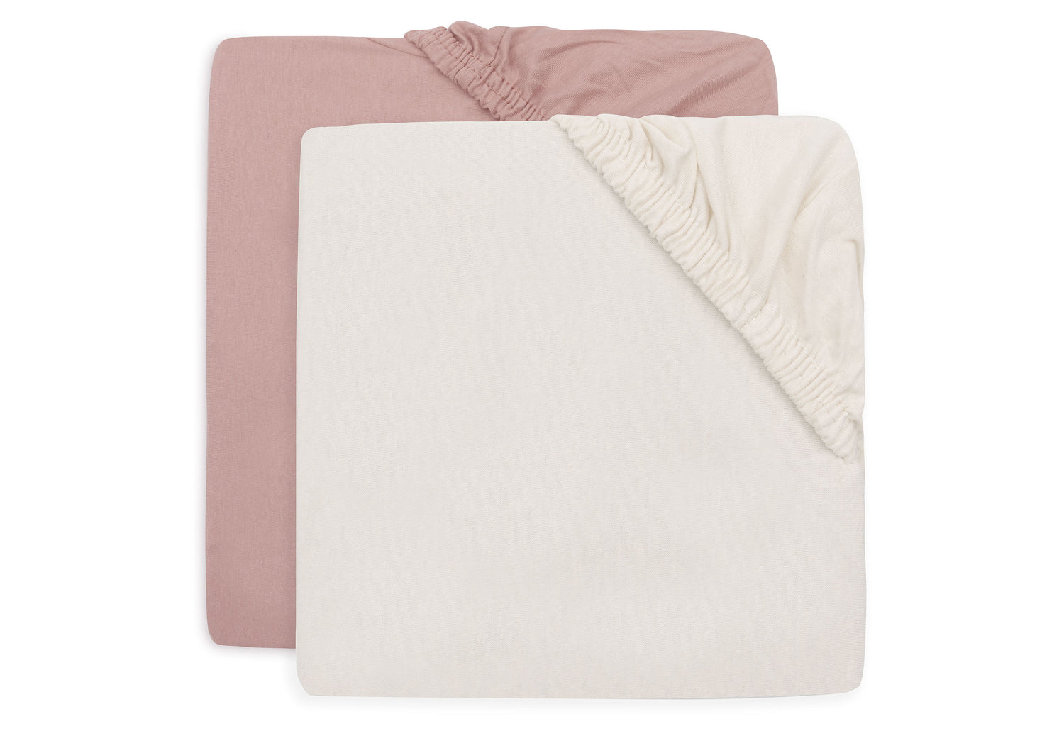 Drap-housse Jersey - 2 Unités - Wild Rose & Ivory - 40x90 cm (Jollein)