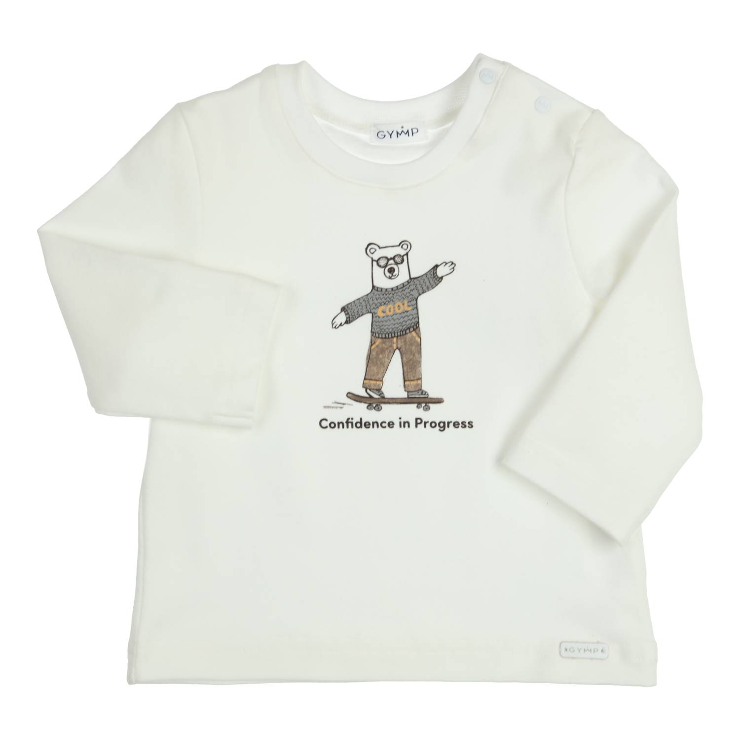 Long Sleeve Aerodoux Confidence In Progress - Off White AW26(Gymp)