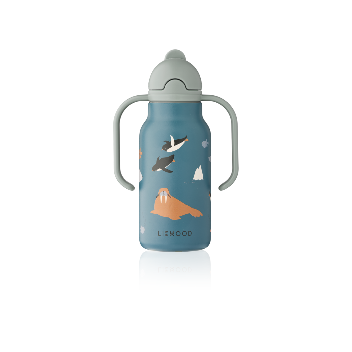 Bouteille d'eau en acier KIMMIE 250 ml Arctic Sea / Ocean view (Liewood)