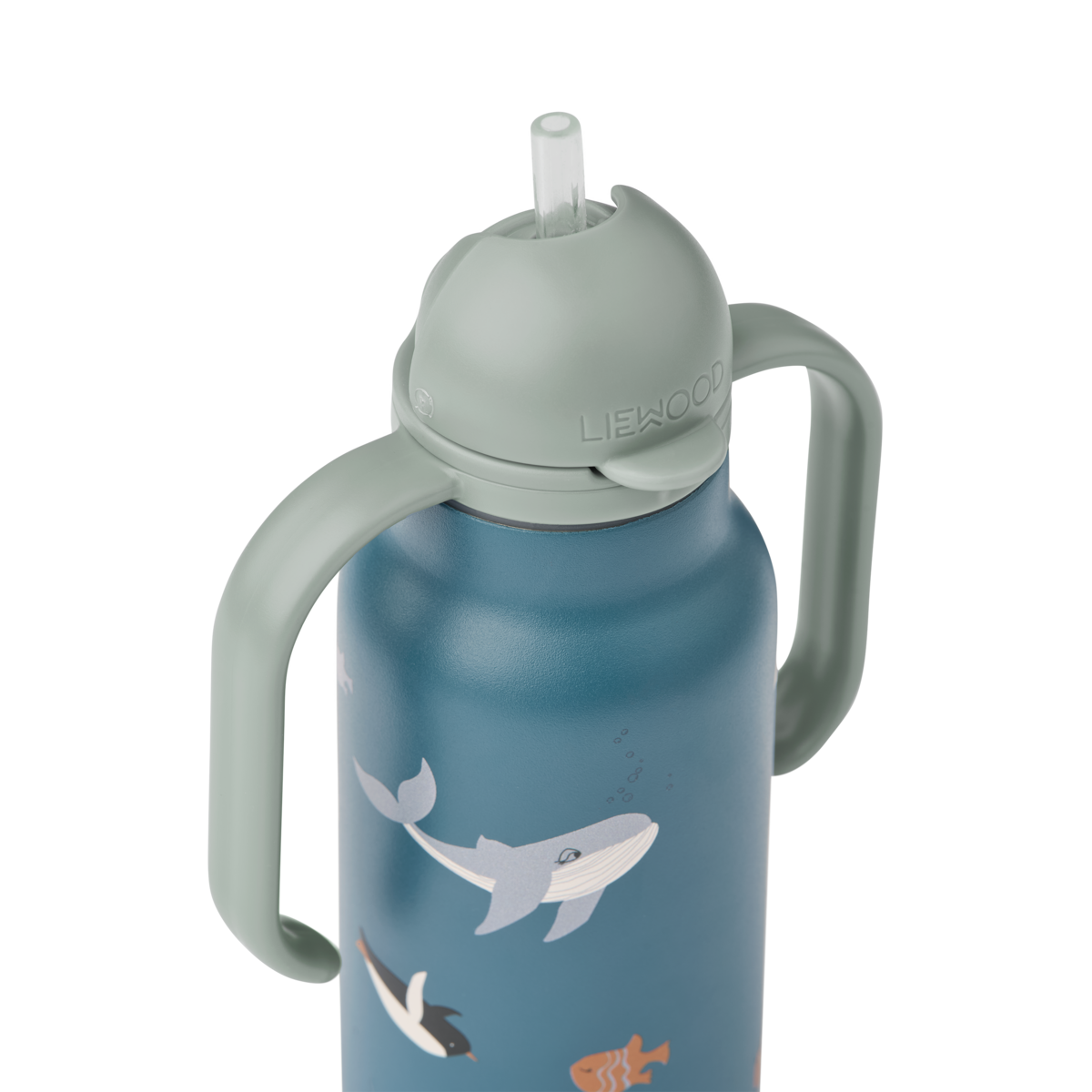 Bouteille d'eau en acier KIMMIE 250 ml Arctic Sea / Ocean view (Liewood) – Image 3