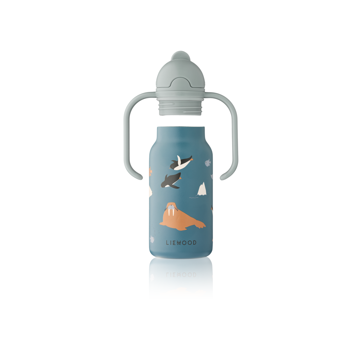Bouteille d'eau en acier KIMMIE 250 ml Arctic Sea / Ocean view (Liewood) – Image 2