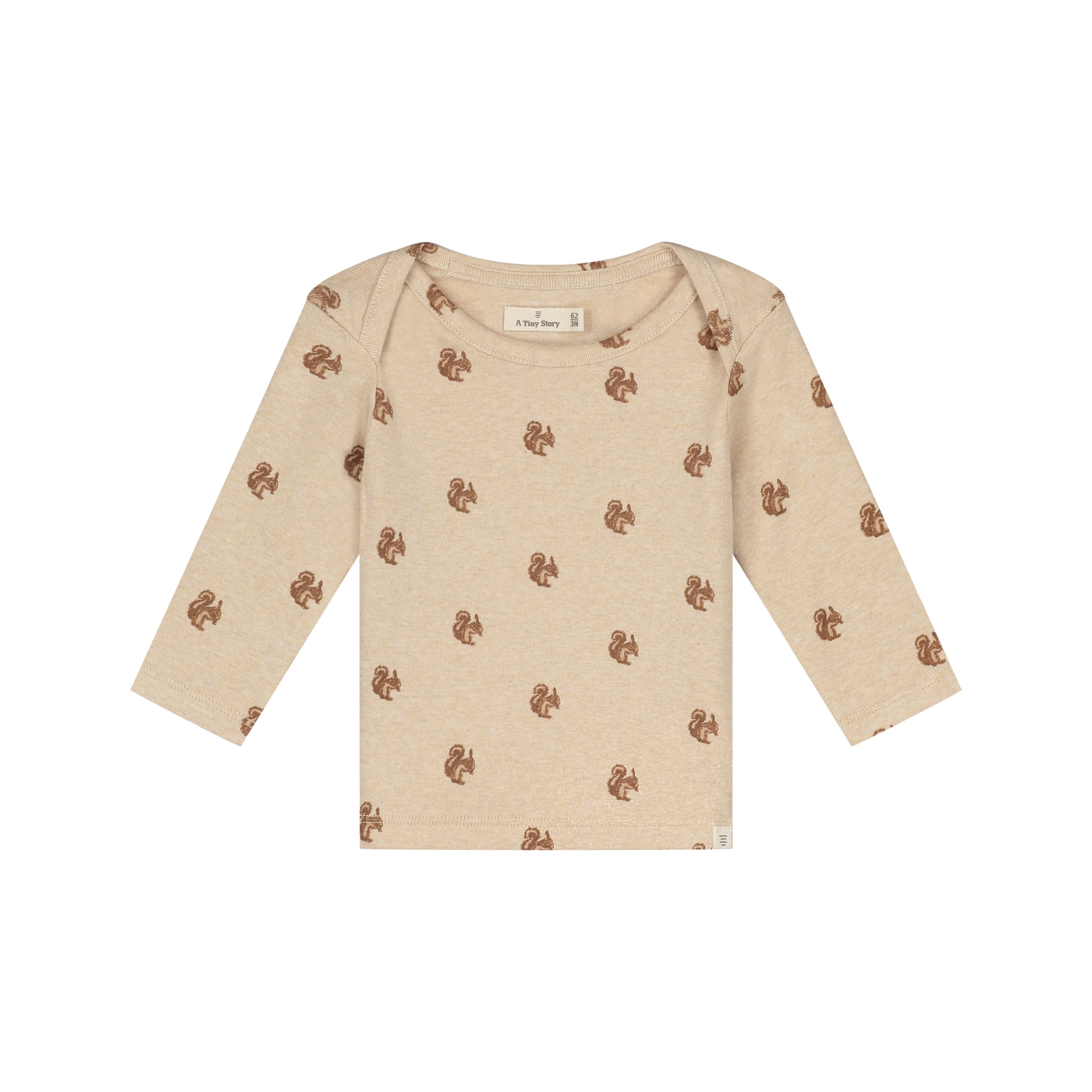 T-Shirt Long Sleeve - Beige Melange AW26 (Tiny Story)