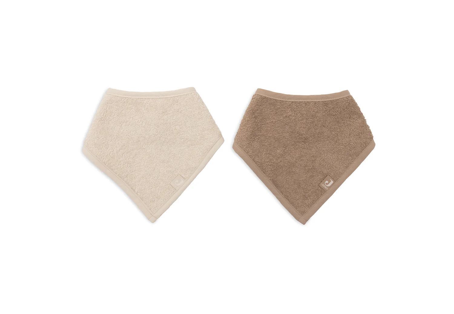 Bavoir Bandana - 2 Unités - Sand And Milky Coffee (Jollein) – Image 3