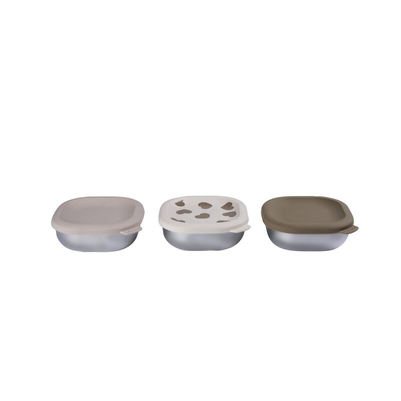 Boites repas inox multi-usage micro-ondables - BigLove (Beaba) – Image 2