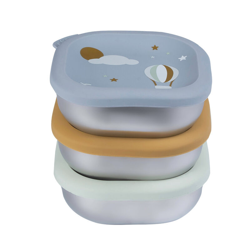 Boites repas inox multi-usage micro-ondables - Adventure (Beaba)