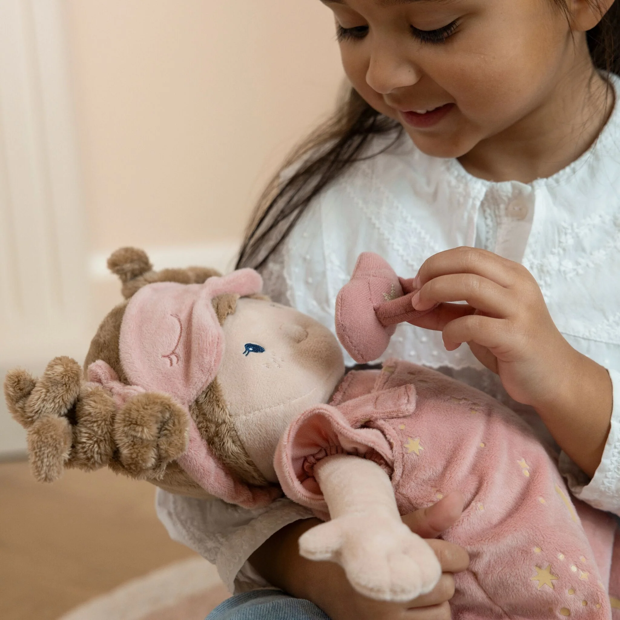 Peluche poupée bébé Rosa - 40 cm (Little Dutch) – Image 4
