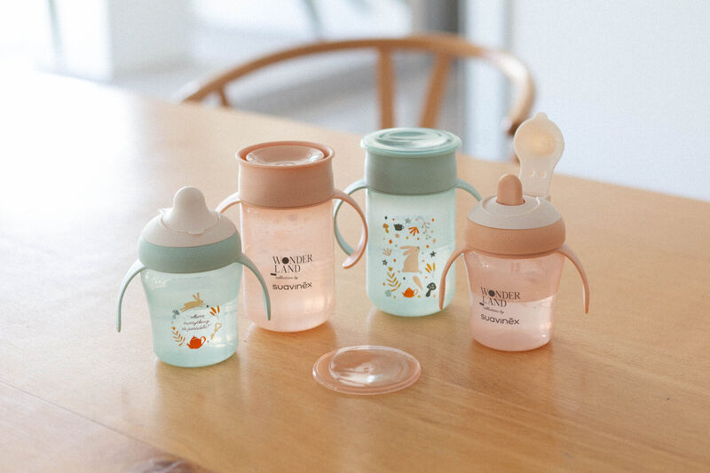 Tasse d’apprentissage 360° 340ml - Wonderland Vert (Suavinex) – Image 3