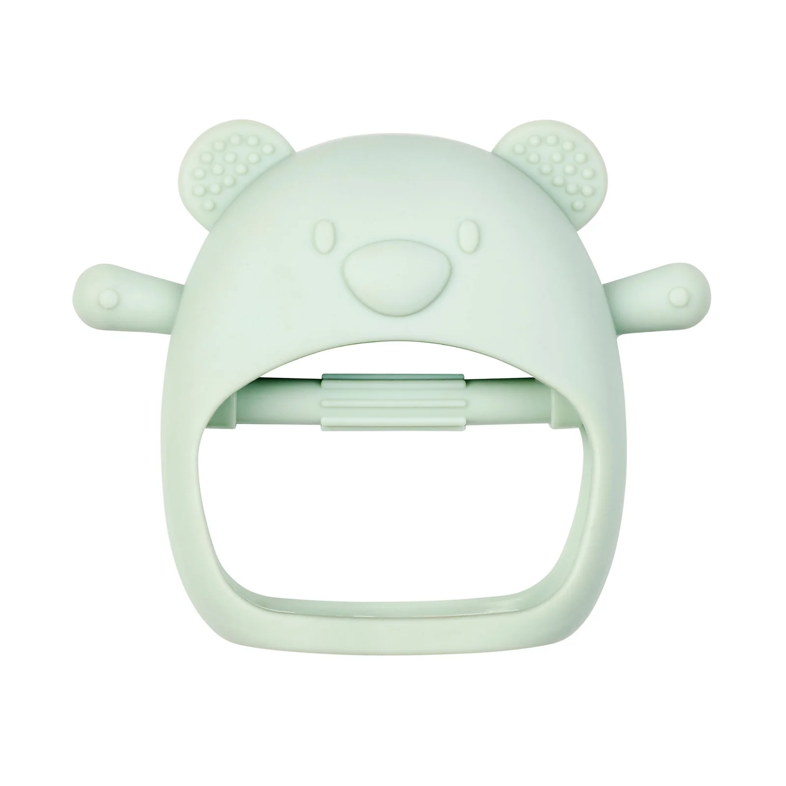 Silicone Mitaine de Dentition en Silicone Ours - 8 cm - Vert ( Nattou )