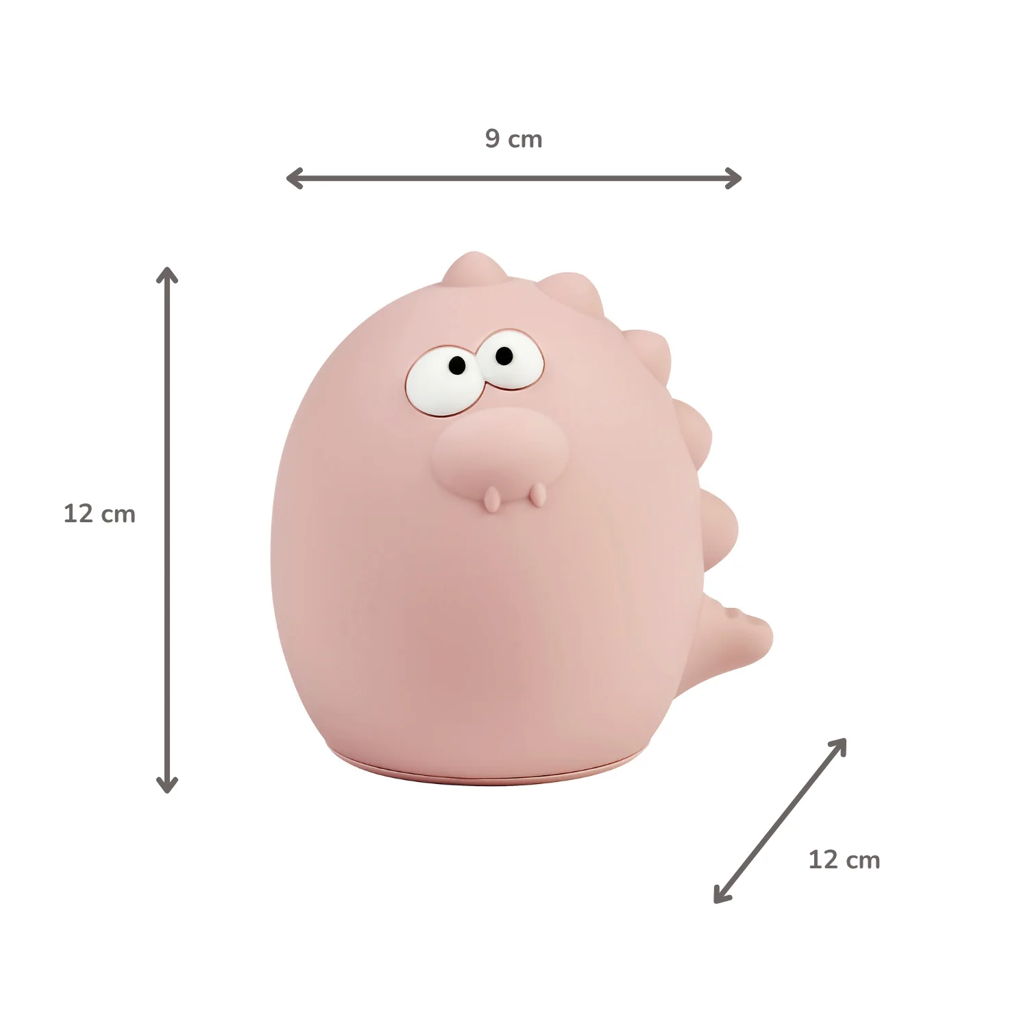 Veilleuse bébé Dino - 12 cm - Cadeau bébé - Rose ( Nattou ) – Image 5