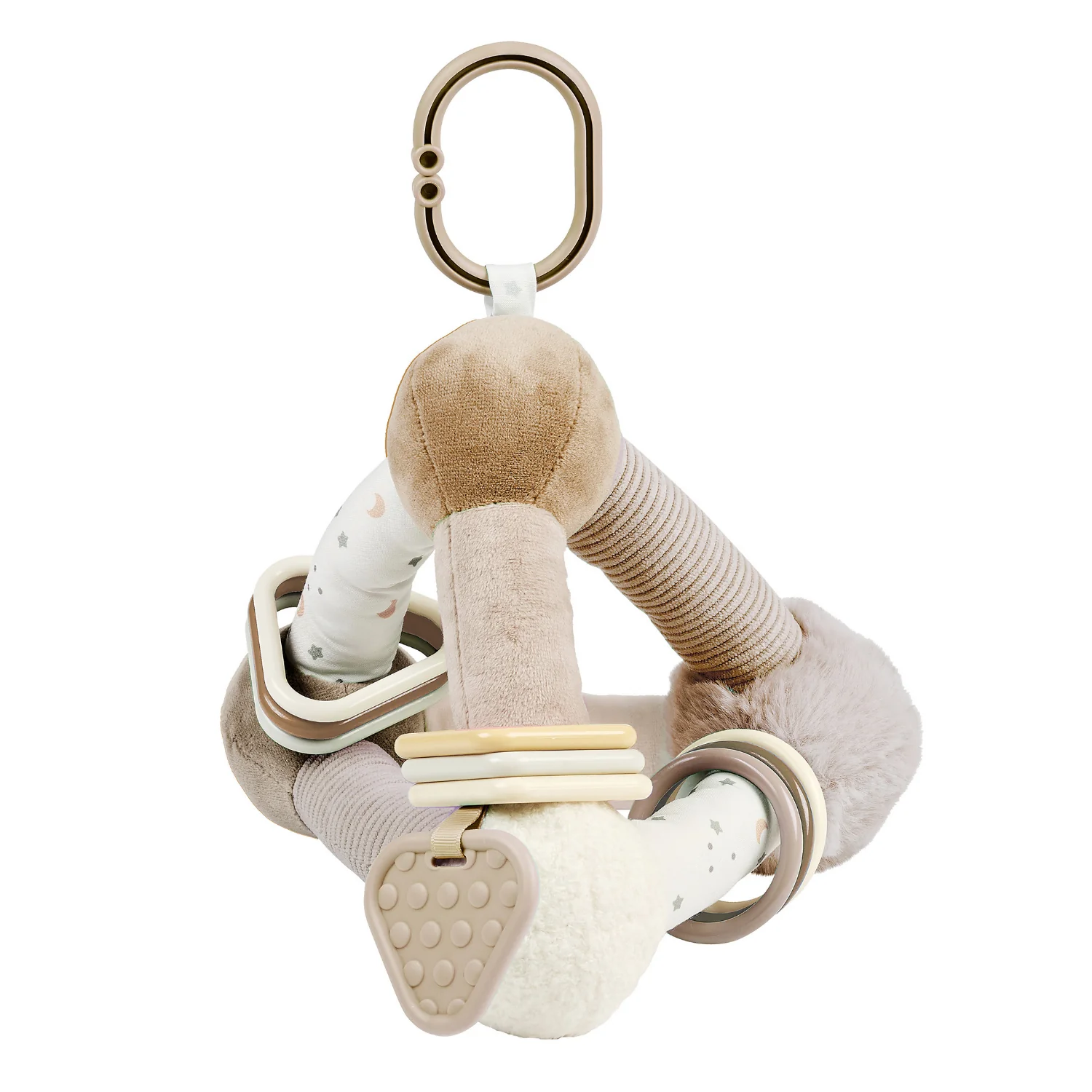 Lapidou Pyramide d’Activités Douce - 20 cm - Beige ( Nattou )