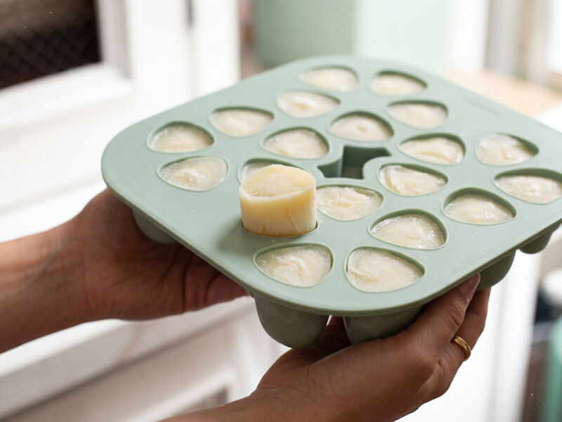 Mini multiportions silicone 20x35 ml Vert sauge (Béaba) – Image 3