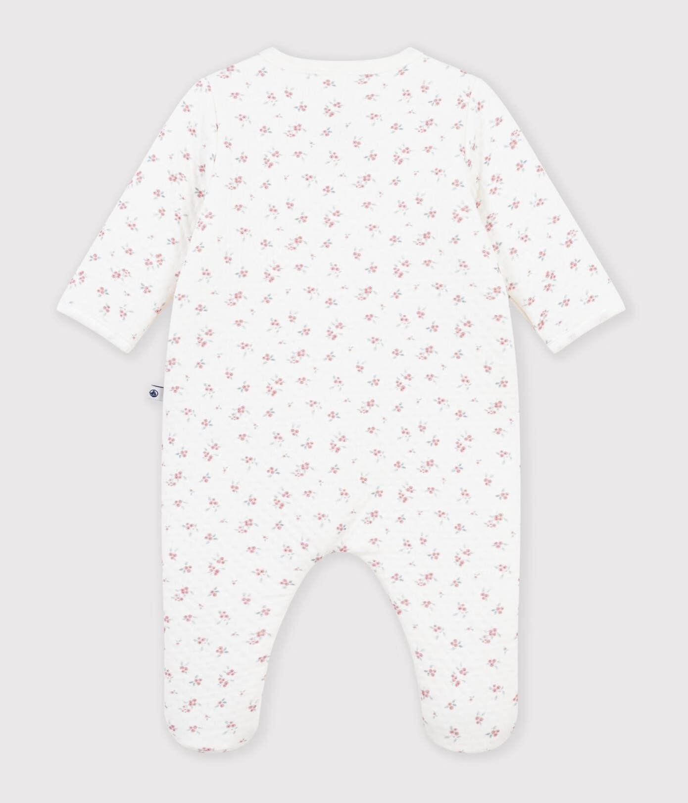 Pyjama bébé en tubique imprimé à fleurs AW26 (Petit Bateau) – Image 2