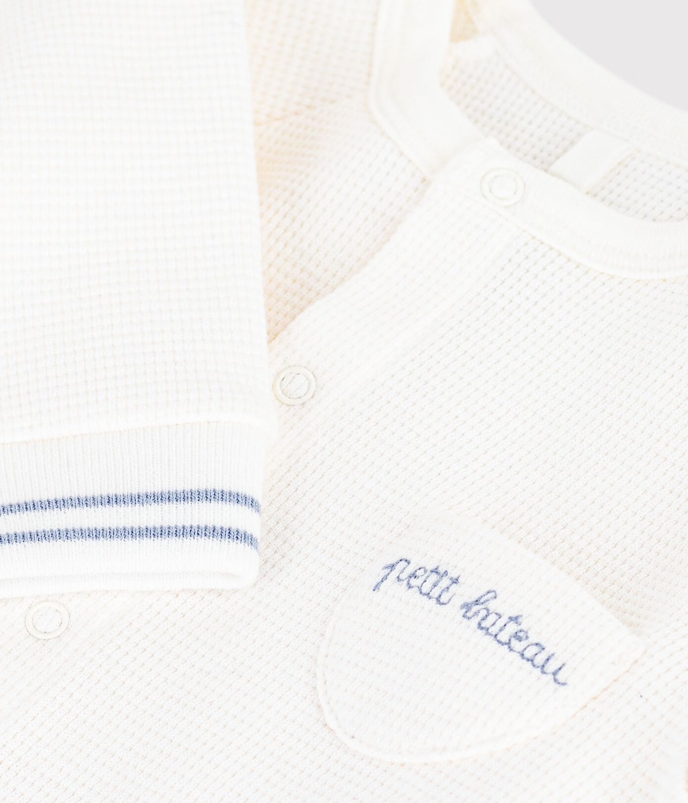 Combinaison bébé en coton uni AW26 (Petit Bateau) – Image 3