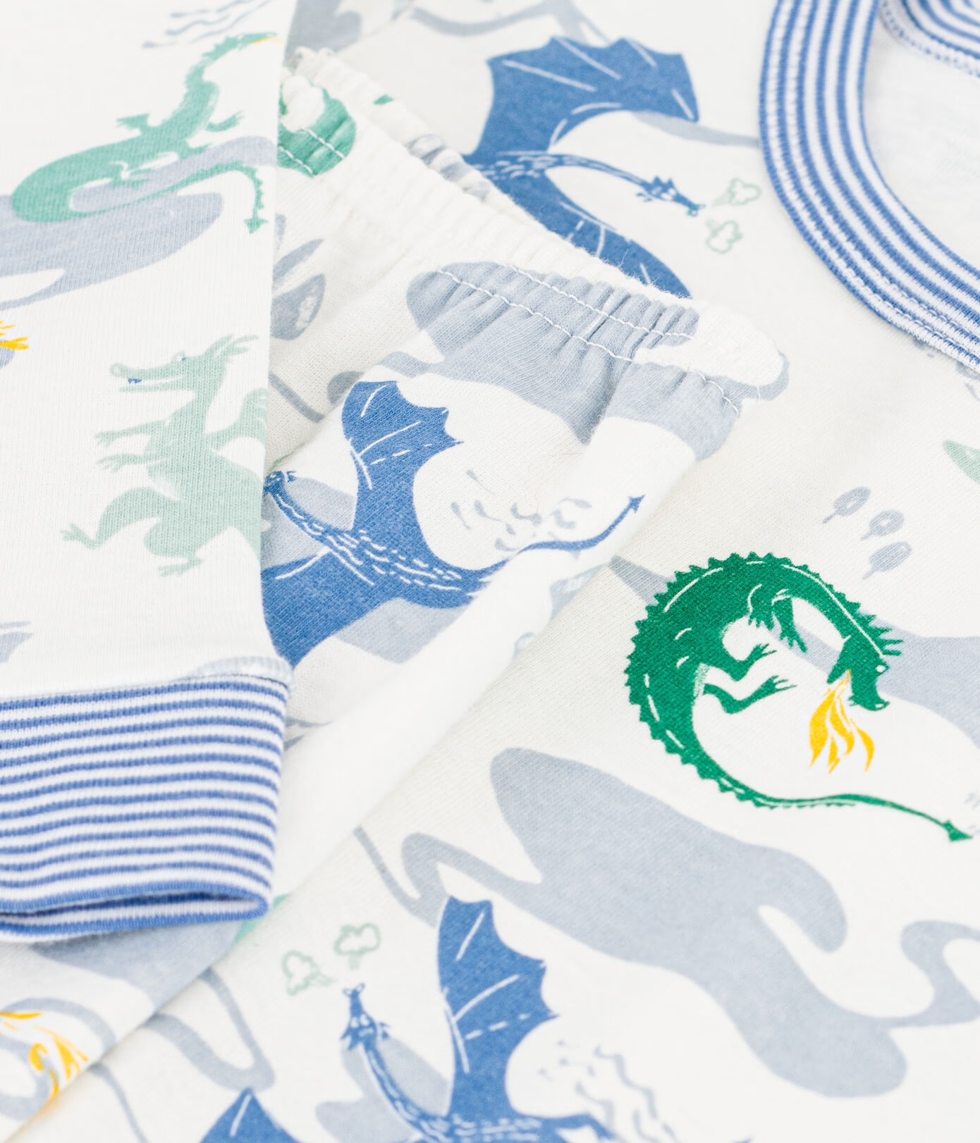 Pyjama très ajusté enfant en coton imprimé AW26 (Petit Bateau) – Image 3