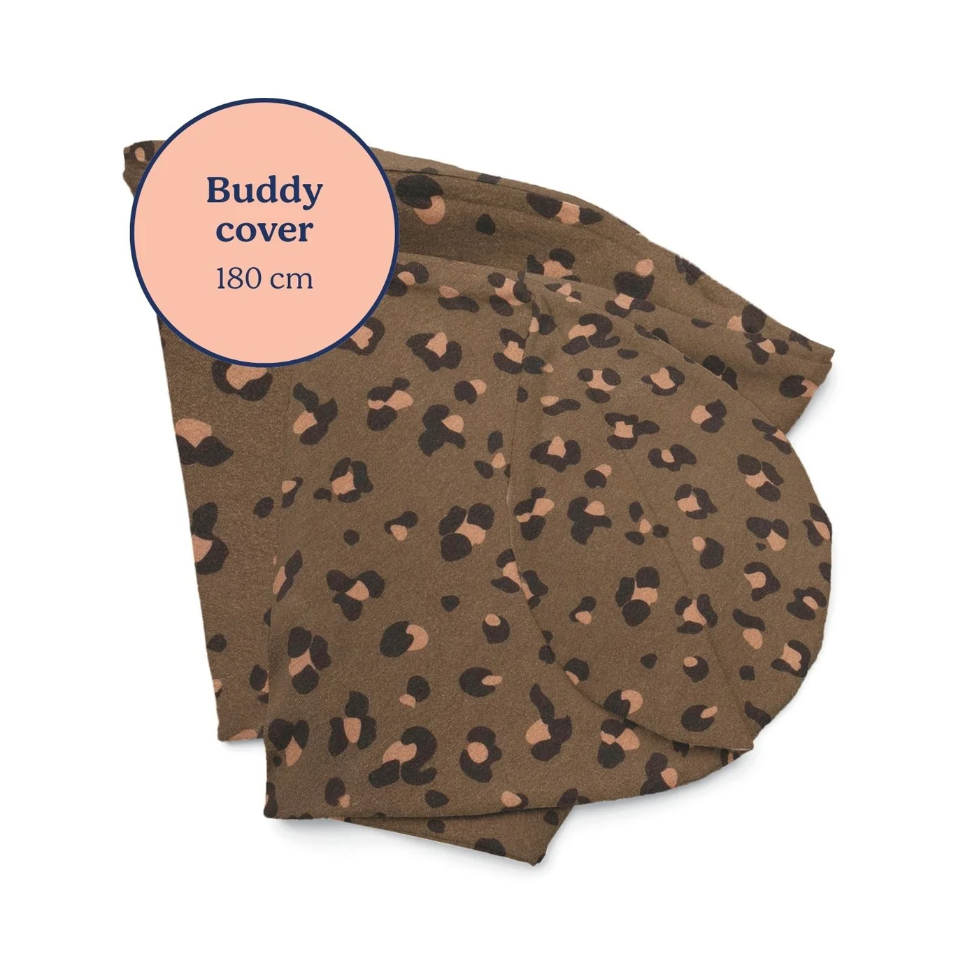 HOUSSE DE COUSSIN DE MATERNITÉ BUDDY LEOPARD BRONZE (Doomoo)