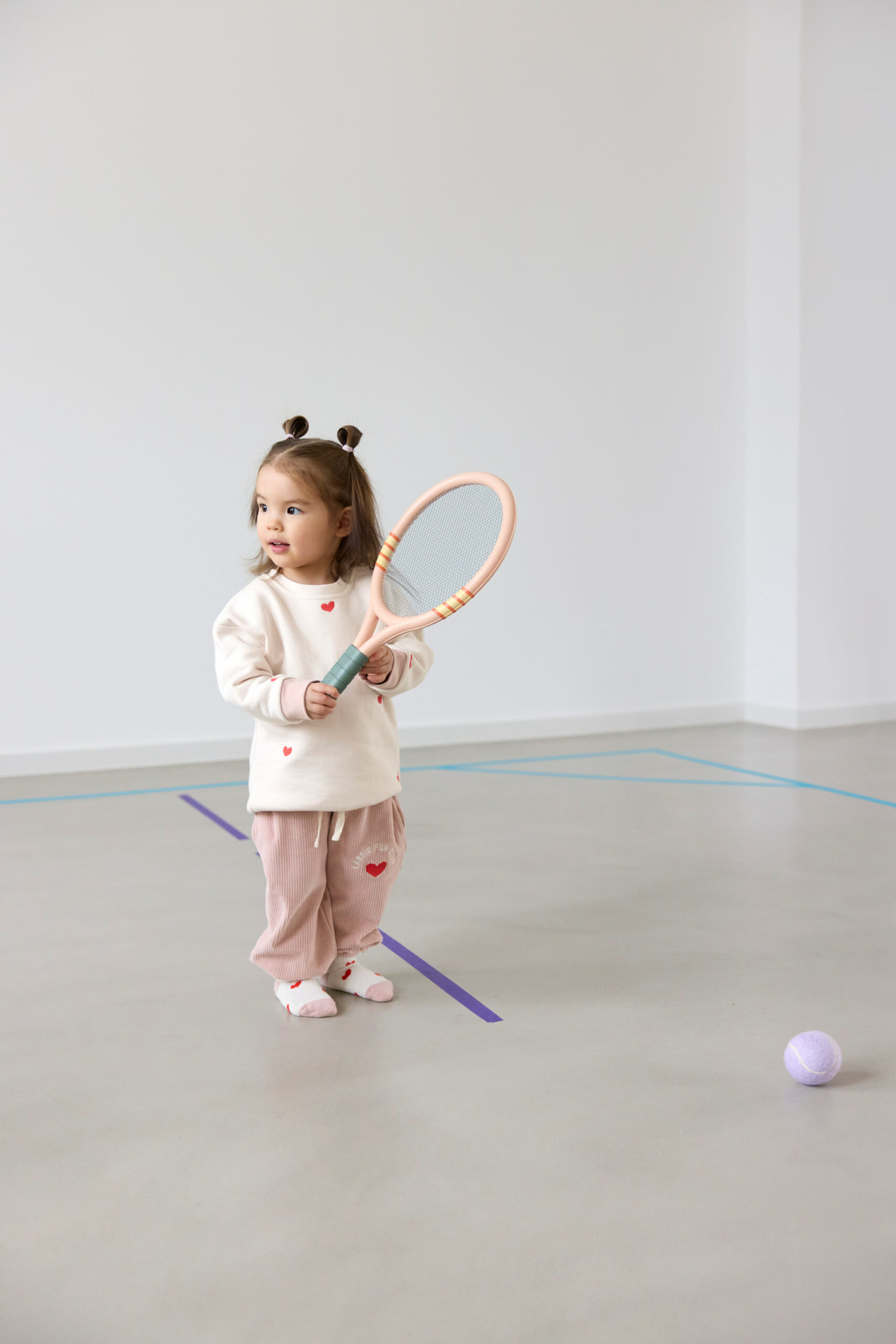 Sweat Enfants - Bio Coton, Coeur Beige (Lassig) – Image 2