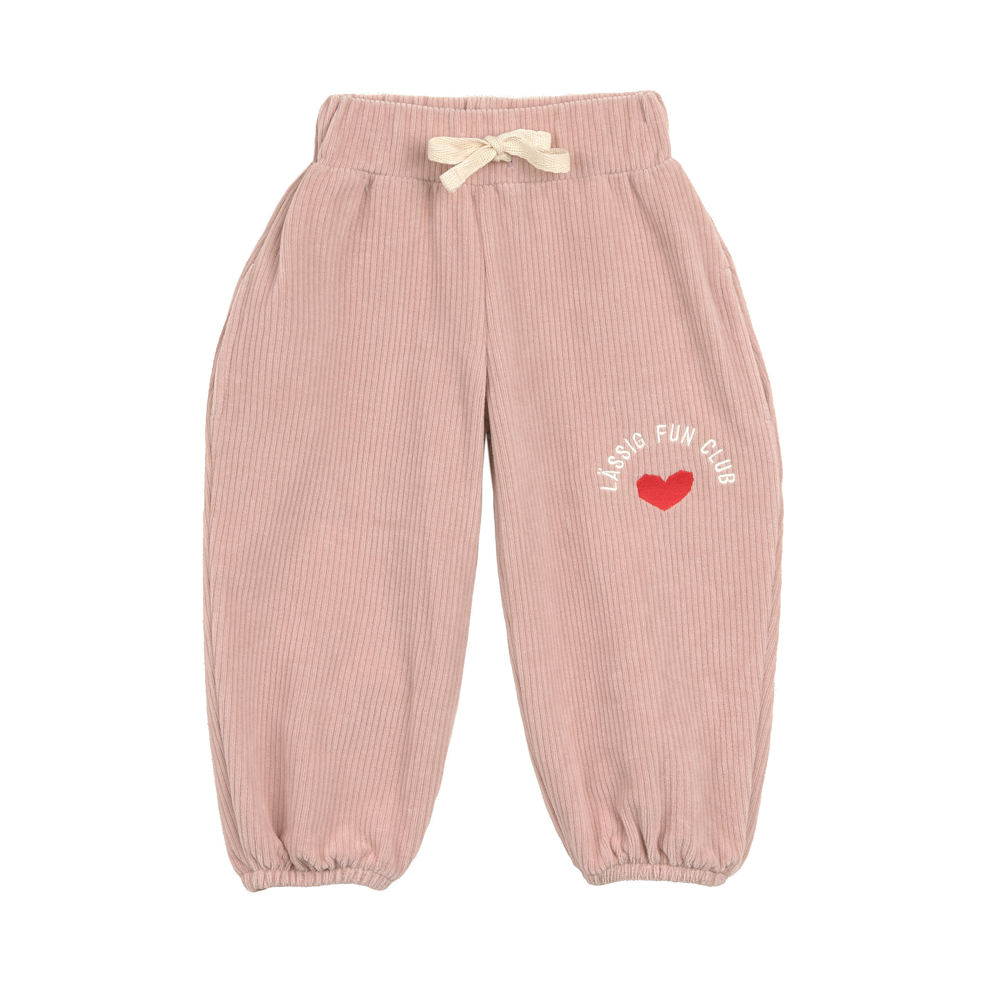 Pantalon Velours Gots Rose-Fumée (Lassig)