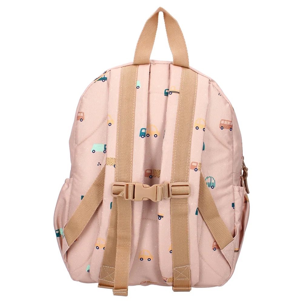 Sac à dos enfant 36x27x12cm Sweet Cuddles – Voitures beige Kidzroom (BB&CO) – Image 2