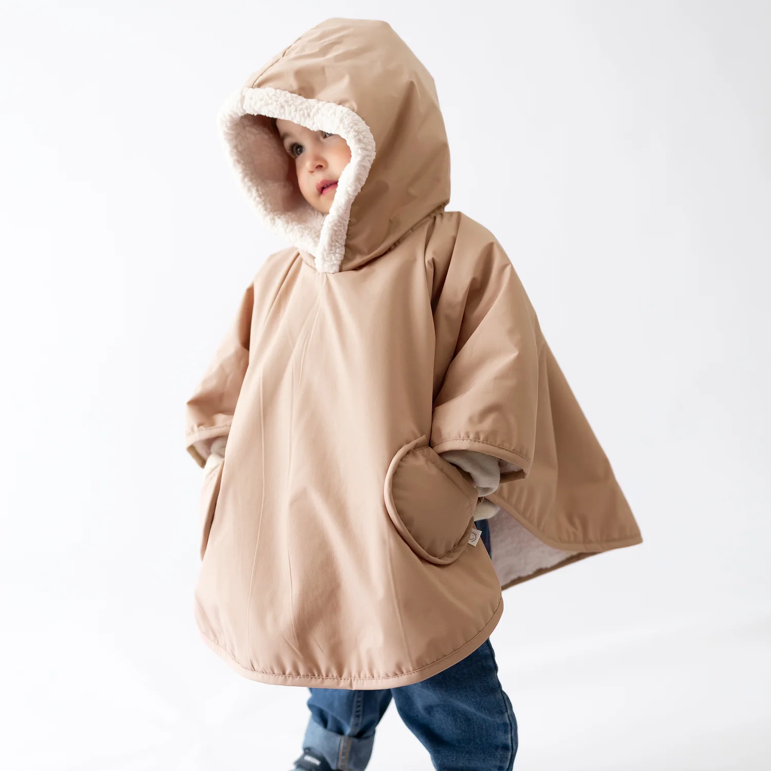 Poncho de voyage Au chaud sous la pluie 3-5y RAINY Natural (Bemini)