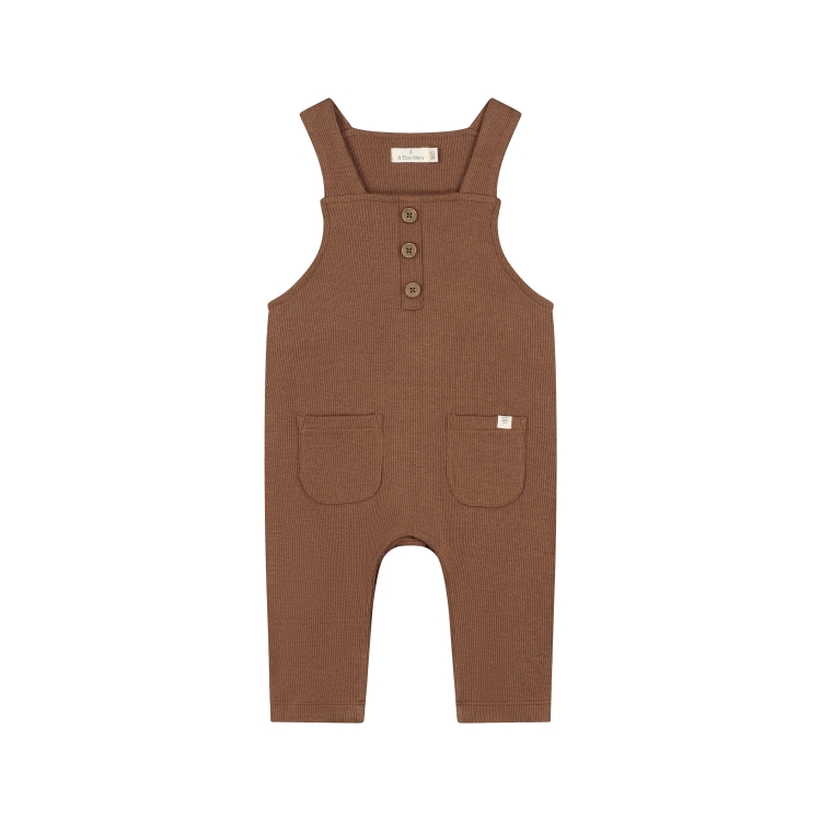 Baby dungaree - Coffee AW26 (Tiny Story)
