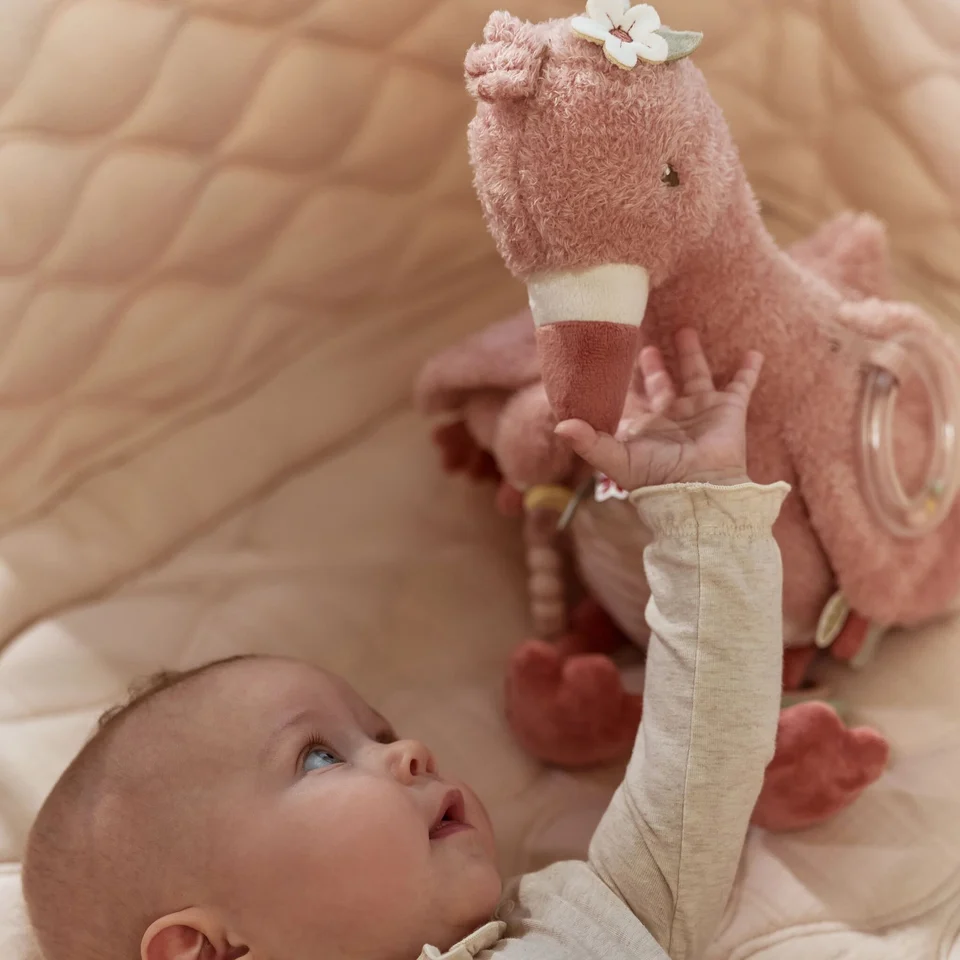 Peluche d'activité Flamant rose ( Little Dutch ) – Image 3