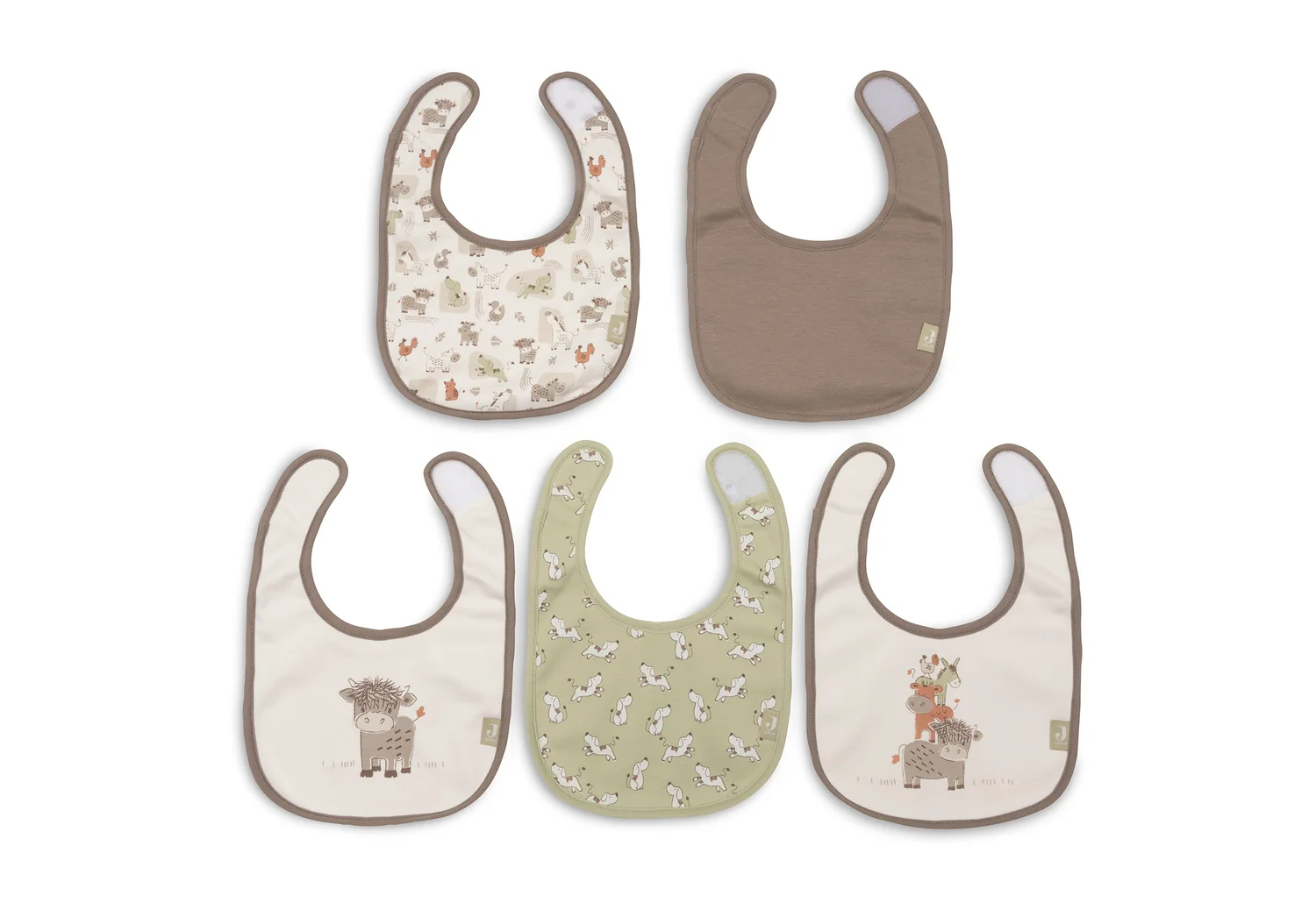 Bavoir Jersey imperméable - Barn Buddies - 5 Unités ( Jollein ) – Image 2
